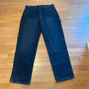 36 x 34 Black Dickies Mens Relaxed Fit Heavyweight Carpenter Denim Jeans NWT